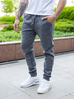 Spodnie  męskie dresowe grafitowe XW01-05