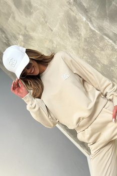 BLUZA DAMSKA BG BASIC | JASNY BEŻ