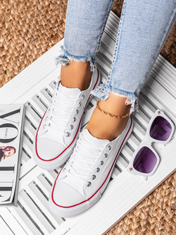 Damskie trampki białe QY831-9