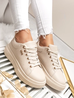 Damskie buty sportowe beżowe TL601-8