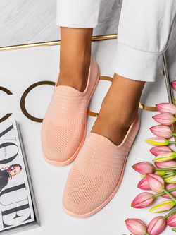 Damskie brzoskwiniowe buty sportowe DD223-16