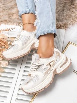 Damskie buty sportowe beżowe TL389-8