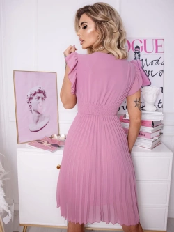 Plisowana sukienka midi Zoe