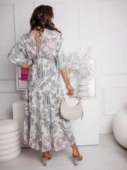 Wzorzysta sukienka maxi Gabriella