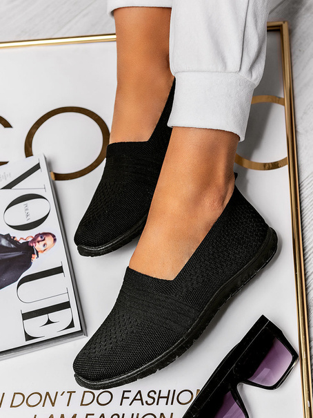 Damskie czarne buty sportowe DD218