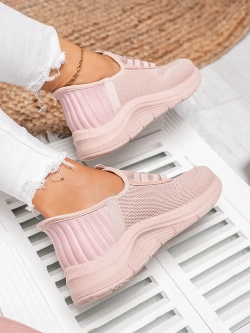 Damskie buty sportowe różowe PDJ269-11