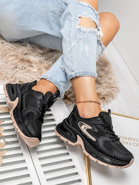 Damskie buty sportowe czarne TL389