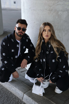 Kurtka jeans damska BG Popcorn | czarny