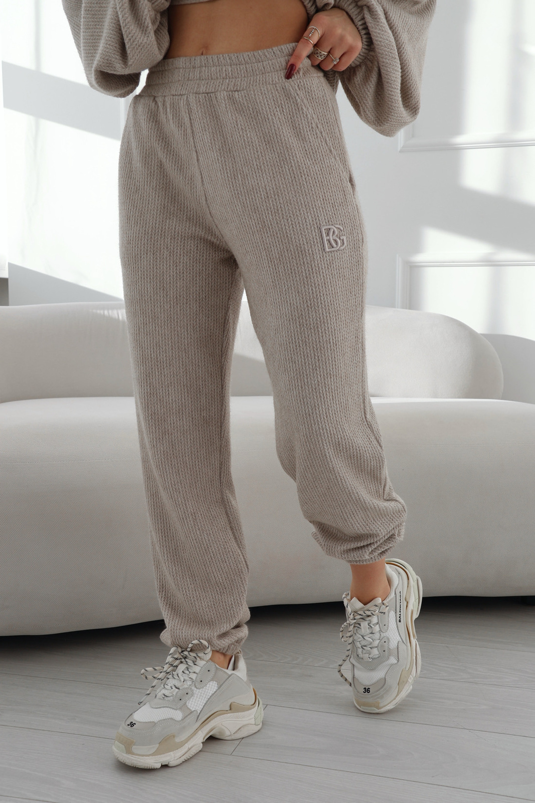 Komplet damski BG Opium | beż