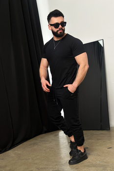 T-SHIRT MĘSKI BG BLADE | CZARNY