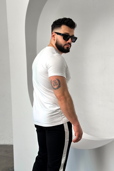 T-SHIRT MĘSKI BG RAVE | BIAŁY