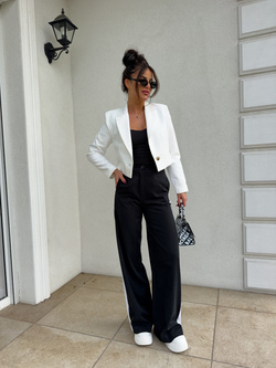 Marynarka SLIM - ecru