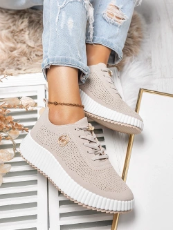 Damskie buty sportowe szarobeżowe TL550-33
