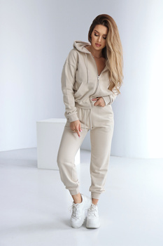 Bluza damska BG Zippy | jasny beż