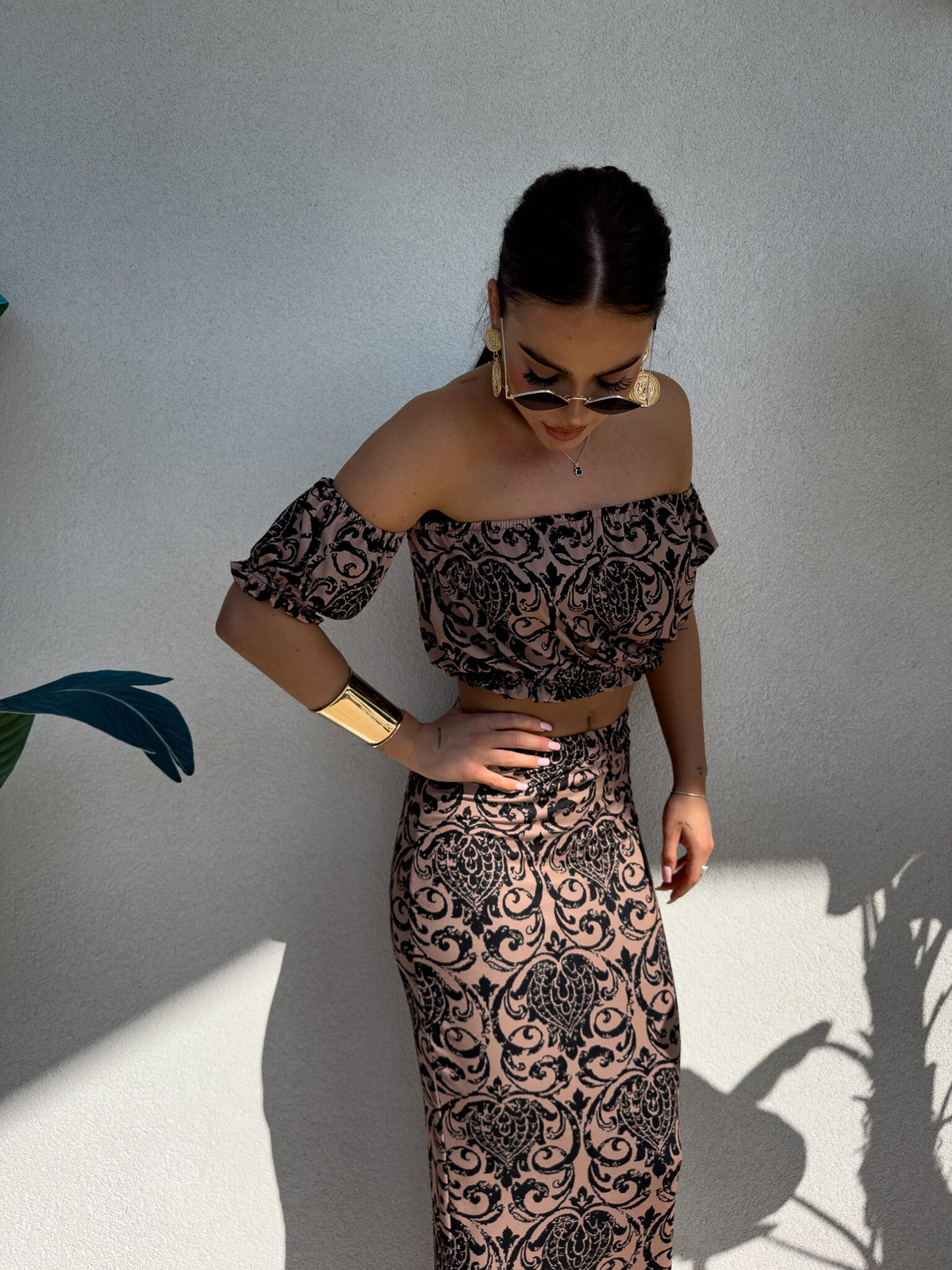 Komplet CATALINA pattern – czarny