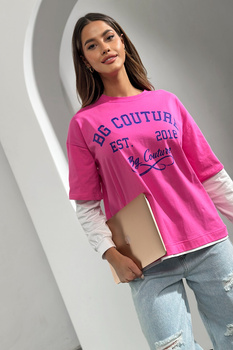 BLUZKA DAMSKA BG SHOOT | RÓŻ