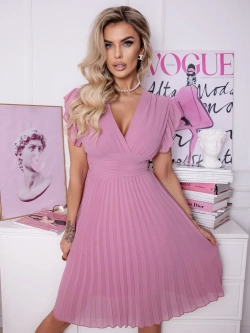 Plisowana sukienka midi Zoe