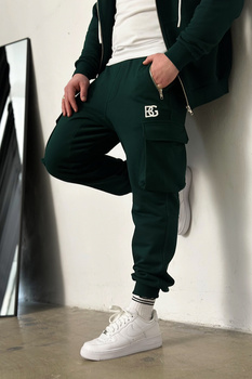 SPODNIE MĘSKIE BG SIGMA | CIEMNA ZIELEŃ