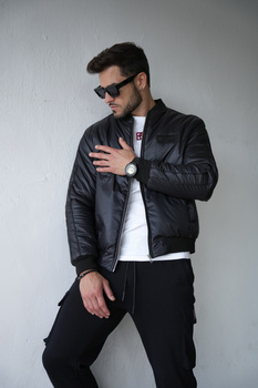 KURTKA MĘSKA BG MONEY | CZARNY