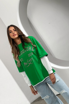 BLUZKA DAMSKA BG SHOOT | ZIELONY