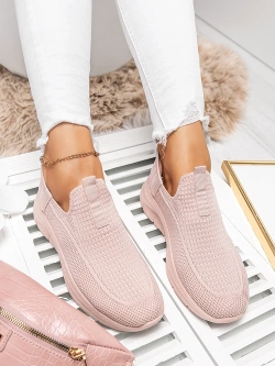 Damskie wsuwane buty sportowe różowe PDJ268-11