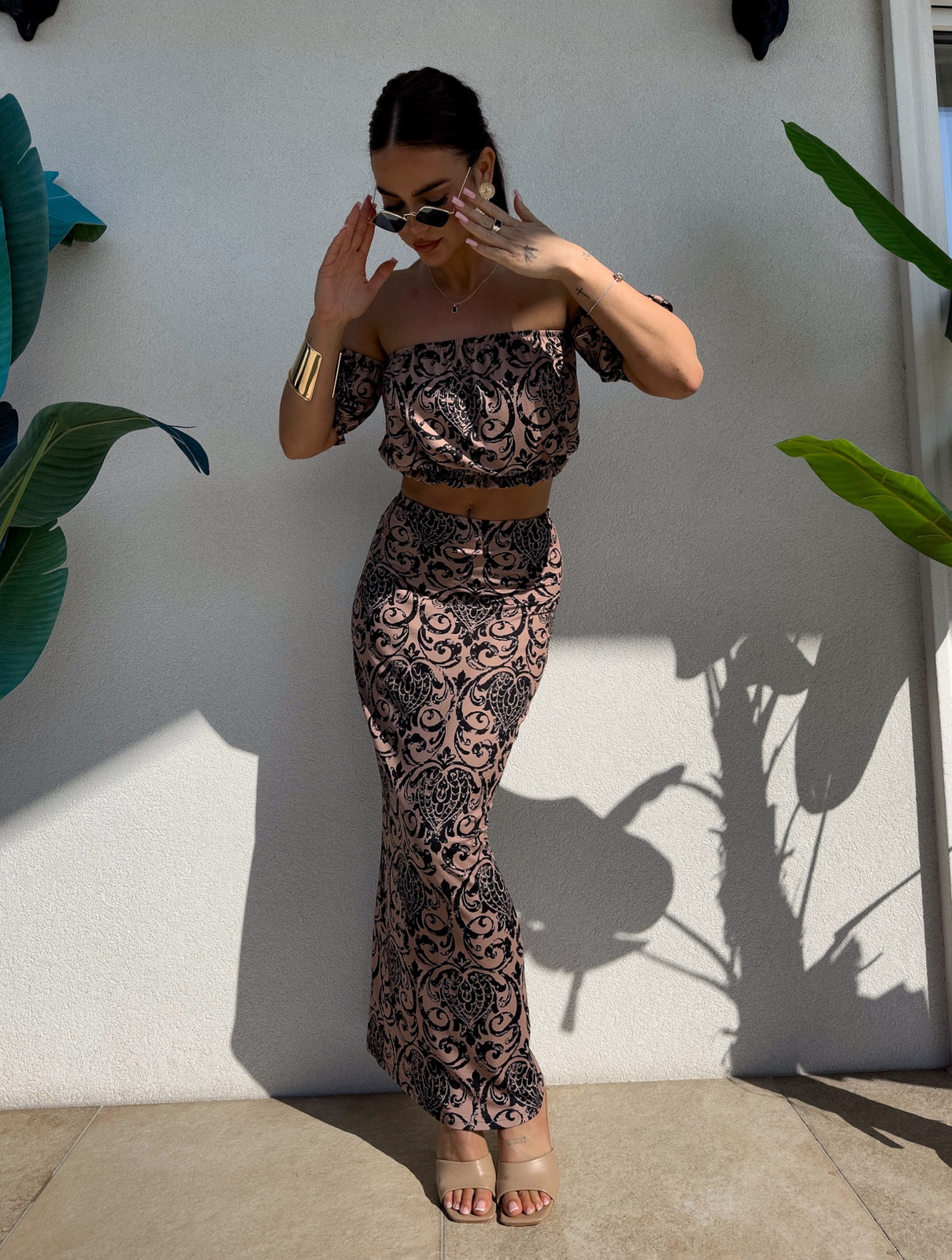 Komplet CATALINA pattern – czarny