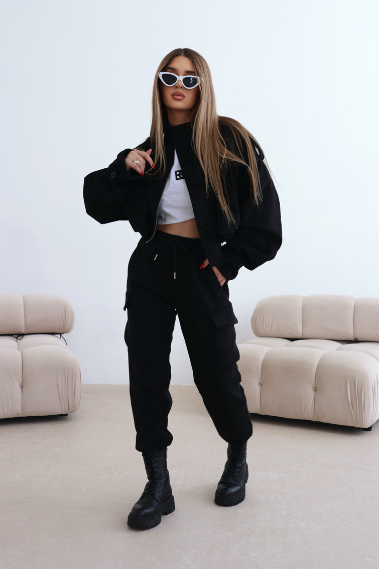 Spodnie damskie BG Army | czarny