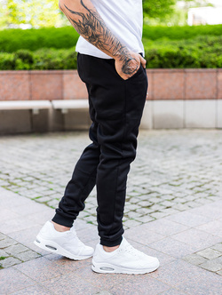 Spodnie męskie dresowe czarne XW01-03