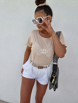 T-shirt WINGS –  jasny beż