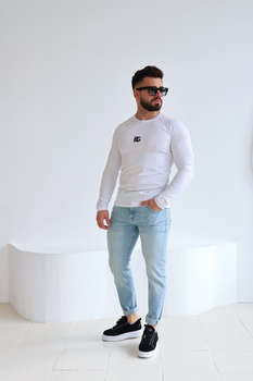 T-Shirt longsleeve męski BG Trust | biały