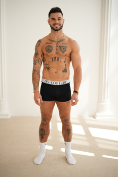 BOKSERKI MĘSKIE BG MONSTER | 2PAK (BIAŁY, CZARNY)