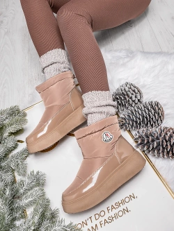 Damskie śniegowce brązowe HY852-65