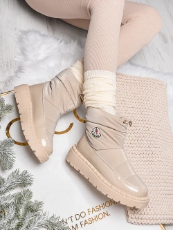 Damskie śniegowce beżowe HY949-39