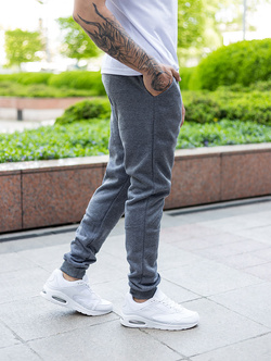 Spodnie  męskie dresowe grafitowe XW01-05