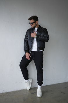 KURTKA MĘSKA BG MONEY | CZARNY