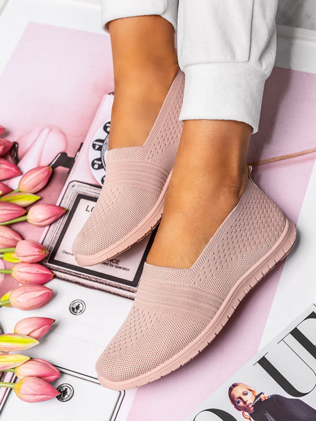 Damskie jasnoróżowe buty sportowe DD218-11