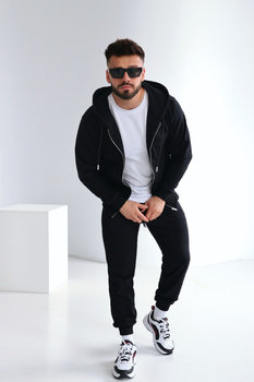 Bluza męska BG Zippy | czarny