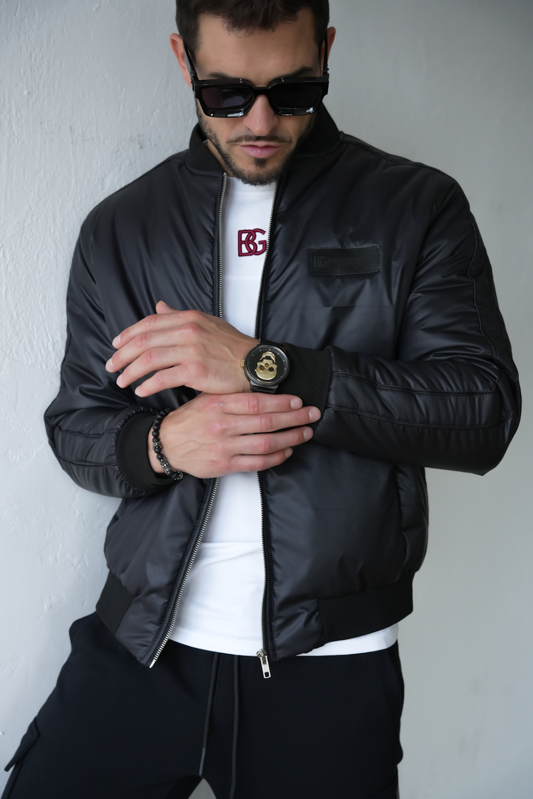 KURTKA MĘSKA BG MONEY | CZARNY