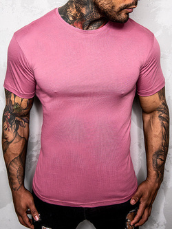 Męski t-shirt różowy TSK1