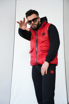 Kamizelka męska BG Kioto | czerwony