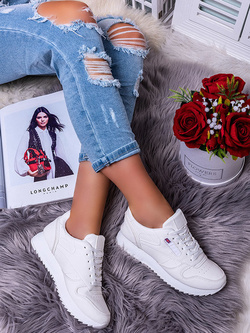 Damskie buty sportowe białe BK939-9