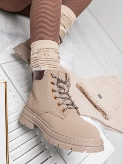 Damskie ocieplane piaskowe trapery TL227-26