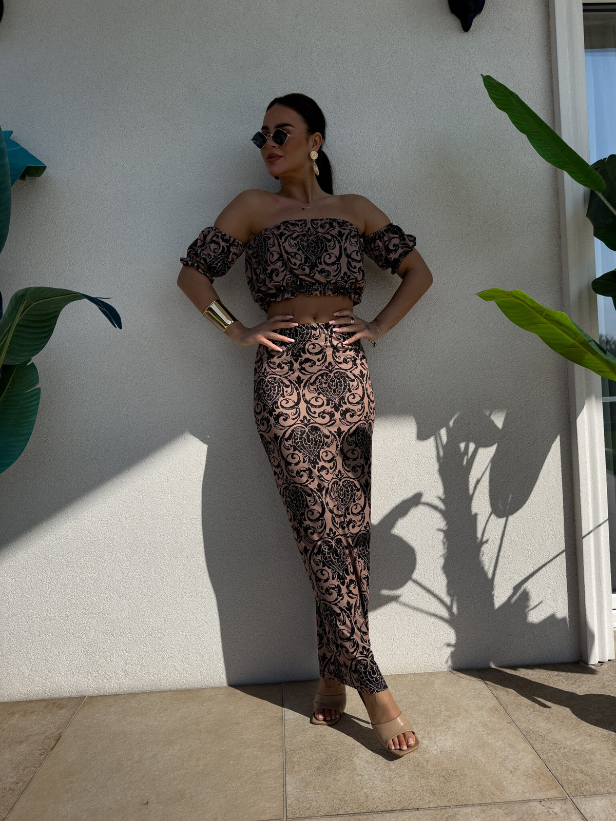 Komplet CATALINA pattern – czarny