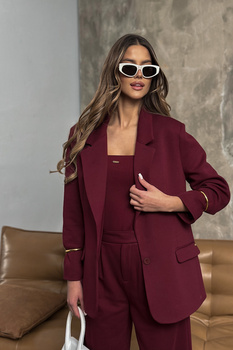 MARYNARKA DAMSKA BG VOGUE | BORDO