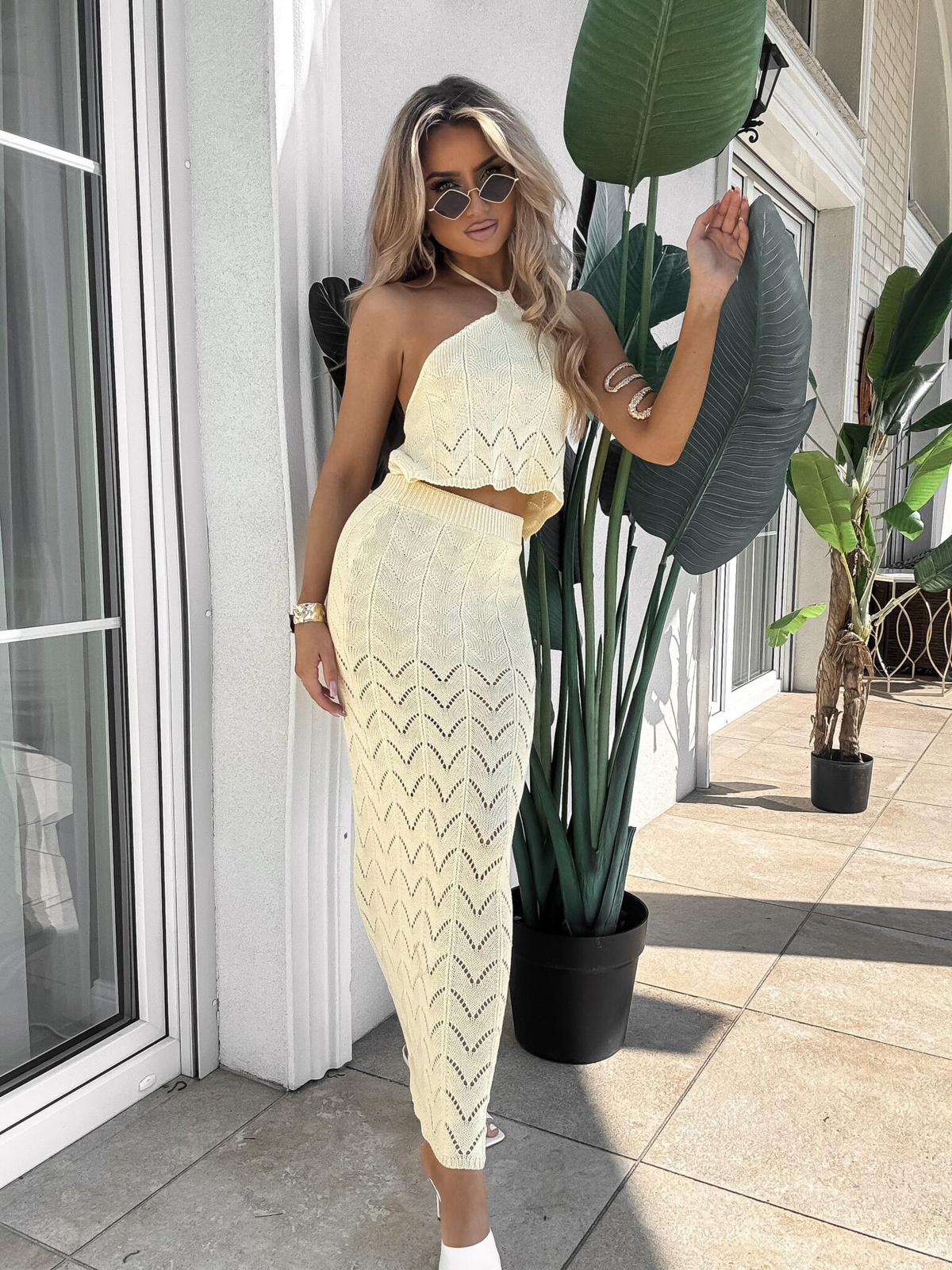 Komplet MARBELLA - bananowy