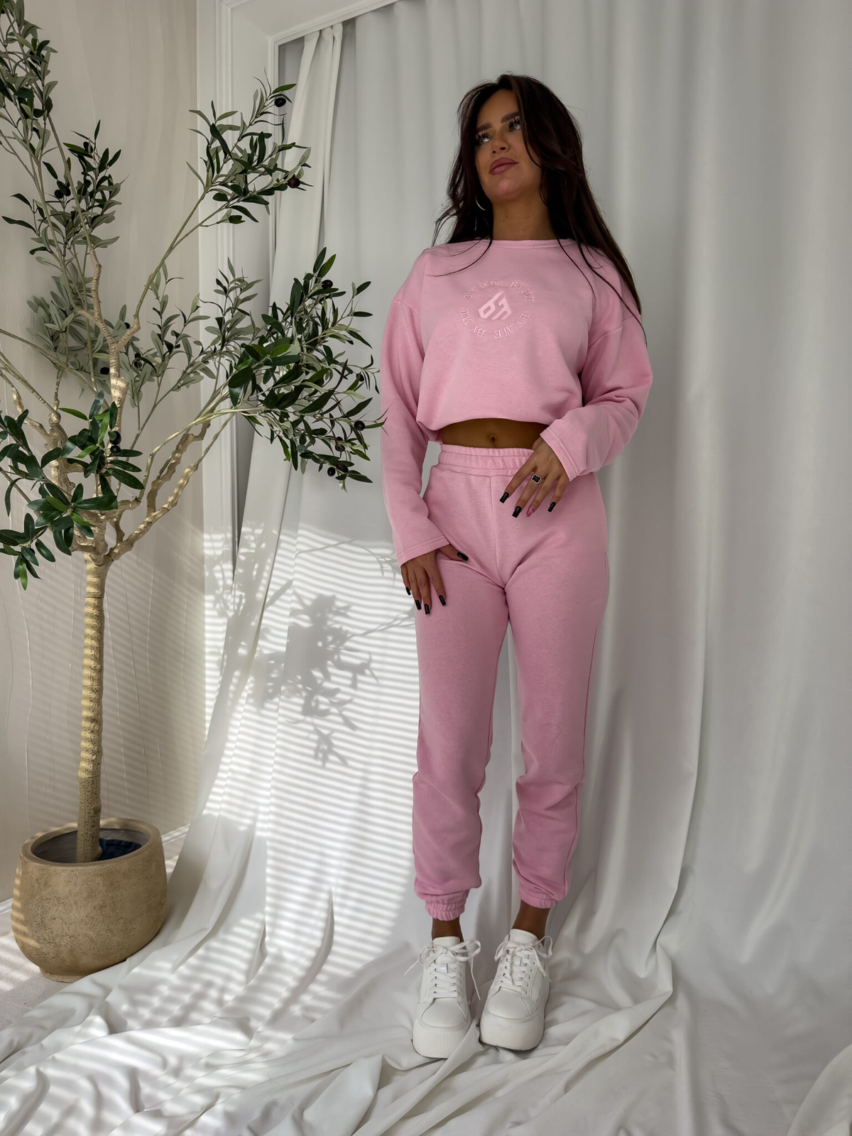 Komplet LOUIS - jasny róż