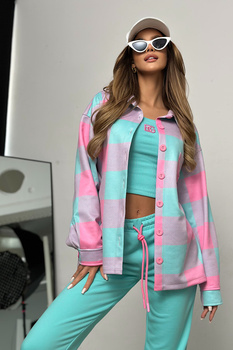 KOSZULA DAMSKA BG STARS | MIĘTA