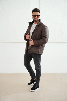 Kurtka męska BG Water | gorzka czekolada