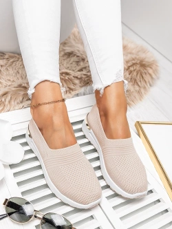 Damskie buty sportowe beżowe KB210-8
