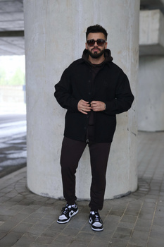 Koszula męska BG Coat | czarny